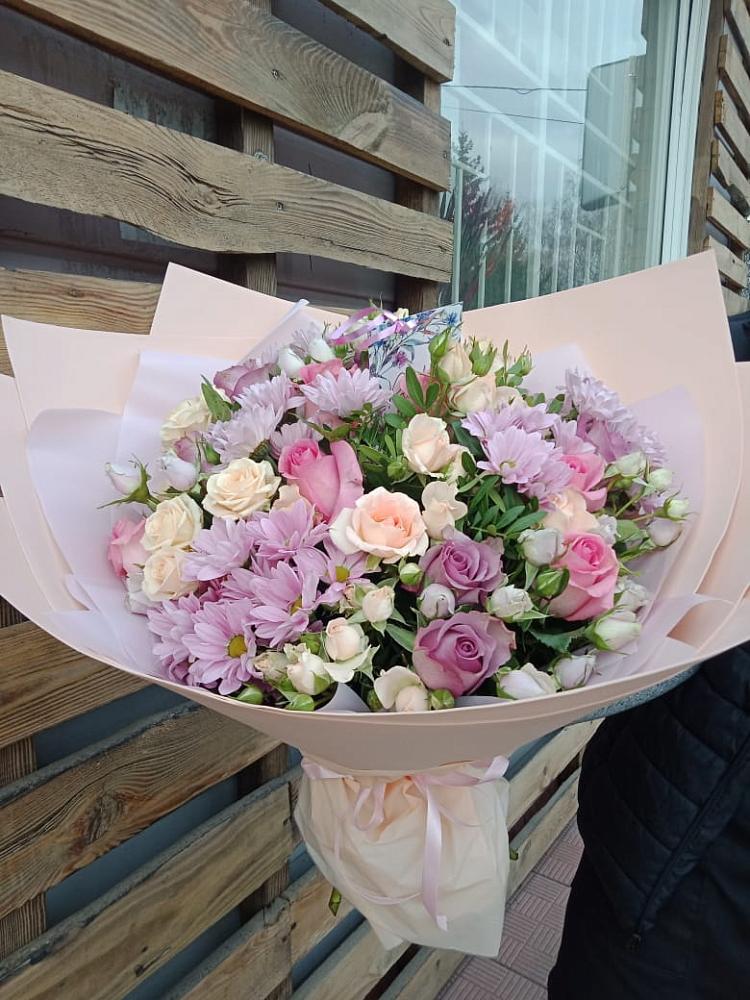 Букет цветов из: Розы и Хризантемы в Максатихе