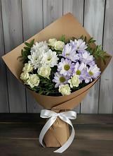 Букет цветов из:  Хризантемы и Розы в Максатихе