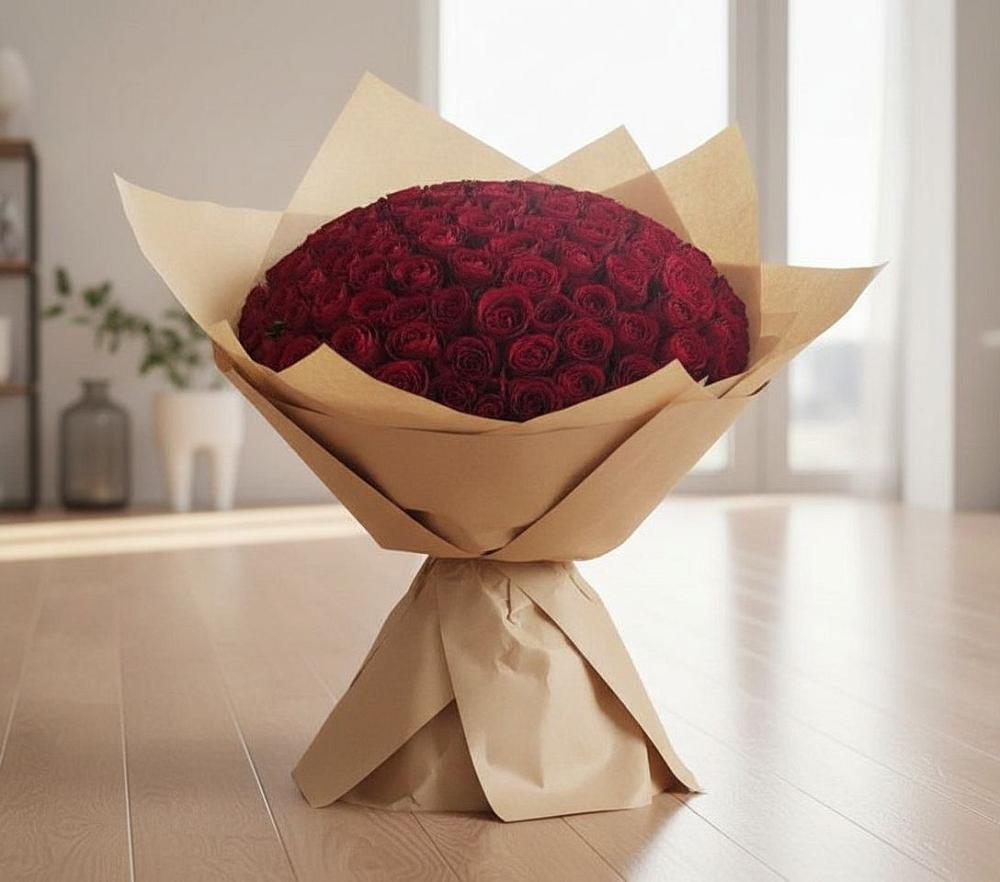Букет 101 Красная роза в Максатихе