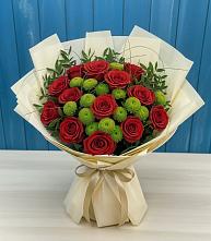 Букет цветов из:  Розы и Хризантемы в Максатихе