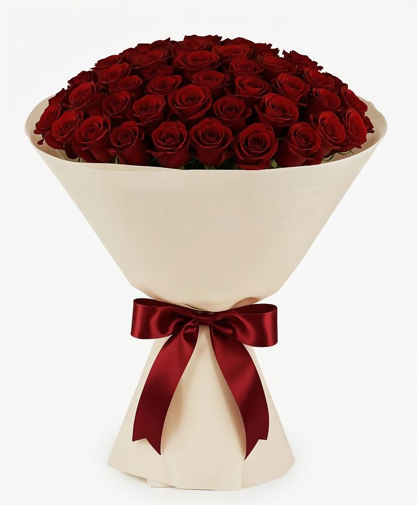 Букет 101 Бордовая роза Блэк Бакарра в Максатихе